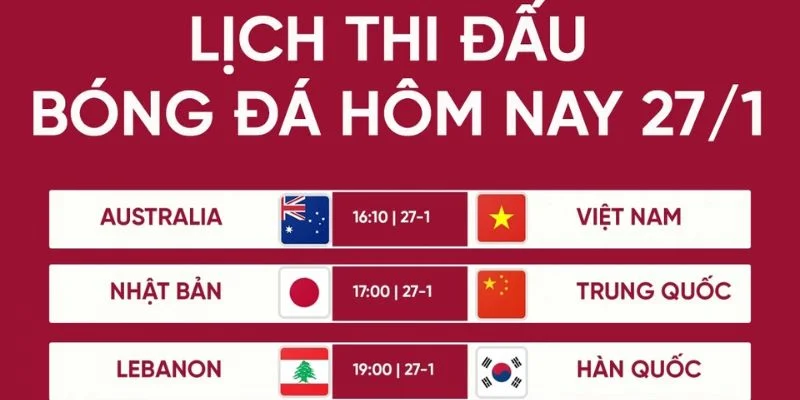 Danh mục lịch thi đấu bóng đá được bạn đọc quan tâm.