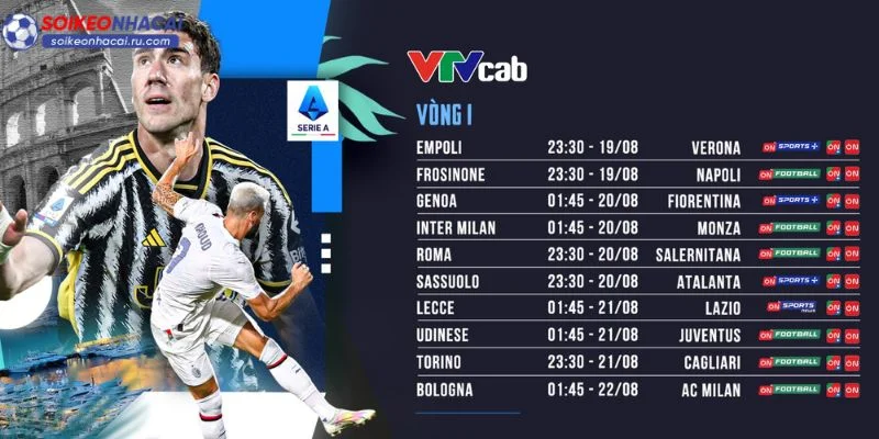 Soi Kèo Nhà Cái cung cấp thông tin đa chiều về Serie A. 