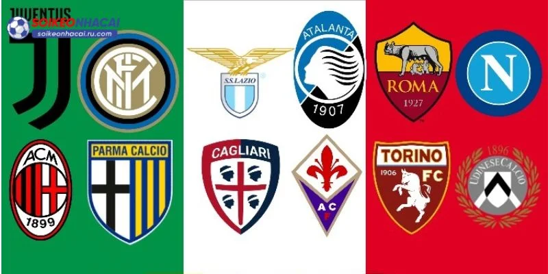 Điểm danh những CLB làm nên tên tuổi tại giải Serie A. 