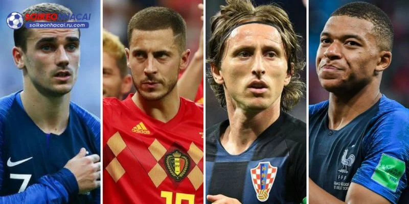 Top những chân sút vàng qua các kỳ World Cup. 